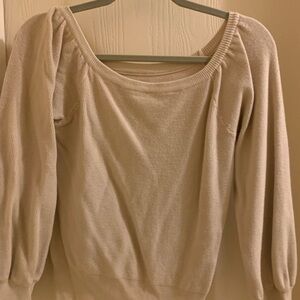 Women's Cream Sweater, no size listed but fits as S